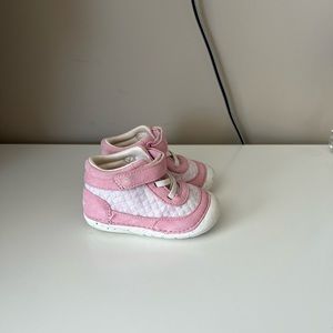 Stride Rite Pink and White Kids Boots